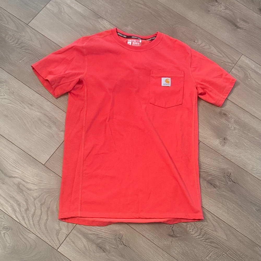 Carhartt Men's Force Relaxed Fit Vibrant Red Short Sleeve Tee